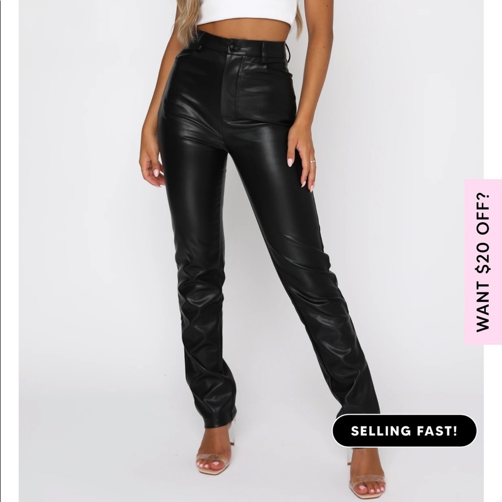 Brand new with tags faux leather pants